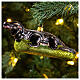 Dragon de Komodo ornement pour sapin de Noël verre soufflé s2