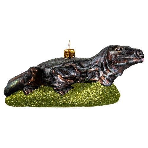 Drago Komodo decorazioni albero Natale vetro soffiato 4