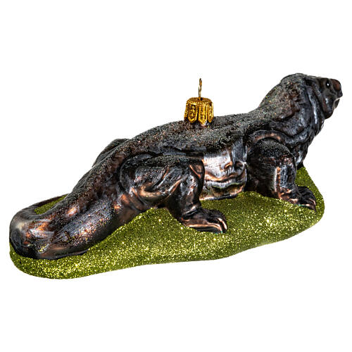 Drago Komodo decorazioni albero Natale vetro soffiato 5