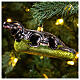 Drago Komodo decorazioni albero Natale vetro soffiato s2