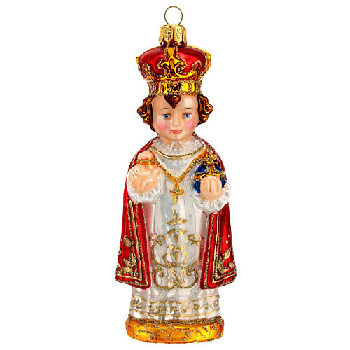 Niño Jesús Praga decoraciones árbol Navidad vidrio soplado 1