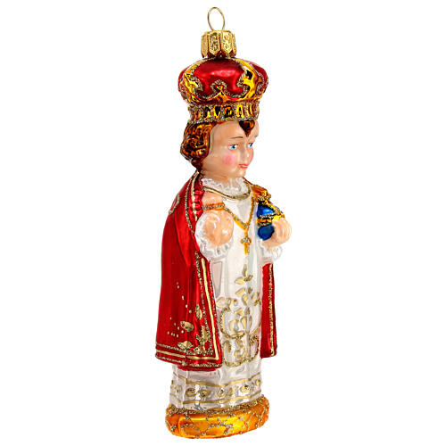 Enfant Jésus de Prague décoration verre soufflé pour sapin Noël 4