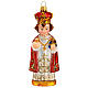 Enfant Jésus de Prague décoration verre soufflé pour sapin Noël s1