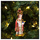 Menino Jesus de Praga enfeite vidro soprado para árvore de Natal s2