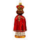 Infant Jesus Prague Christmas tree decoration in blown glass s6