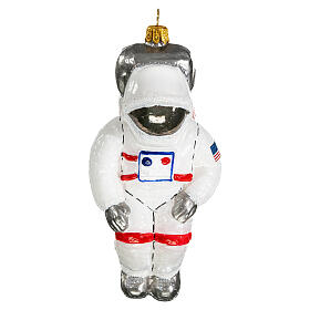 Astronauta decorazioni albero Natale vetro soffiato