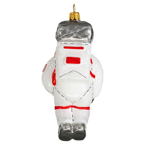 Astronauta enfeite vidro soprado para árvore de Natal 4