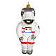 Astronaut blown glass Christmas tree decoration s1