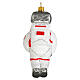 Astronaut blown glass Christmas tree decoration s4