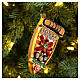 Barco con sushi decoraciones árbol Navidad vidrio soplado s2