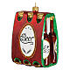 Beer 6-pack Christmas tree decoration blown glass s1