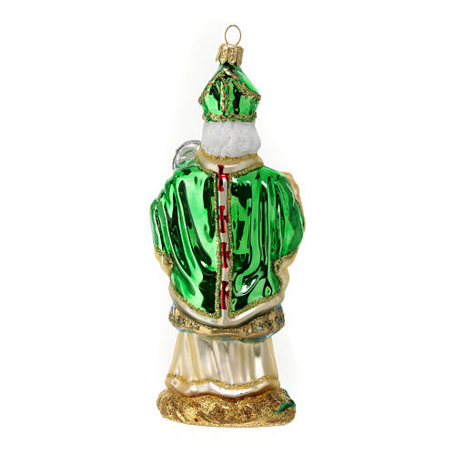 Saint Patrick, Christmas tree decoration, blown glass 5