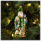 Saint Patrick, Christmas tree decoration, blown glass s2