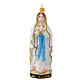 Nossa Senhora de Lourdes vidro soprado enfeite para árvore de Natal s1