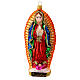 Our Lady of Guadalupe Christmas tree decoration in blown glass s1