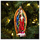 Our Lady of Guadalupe Christmas tree decoration in blown glass s2