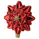 Red star topper blown glass Christmas tree decoration s3