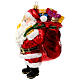 Santa carrying gifts, Christmas tree decoration, blown glass s3