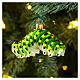 Caterpillar, Christmas tree decoration, blown glass s2