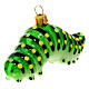 Caterpillar, Christmas tree decoration, blown glass s3