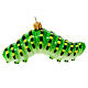 Caterpillar blown glass Christmas tree decoration  s1
