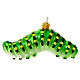 Caterpillar blown glass Christmas tree decoration  s5