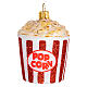 Popcorn decorazioni albero Natale vetro soffiato s1