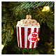Popcorn decorazioni albero Natale vetro soffiato s2