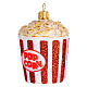 Popcorn decorazioni albero Natale vetro soffiato s3