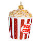 Popcorn decorazioni albero Natale vetro soffiato s4