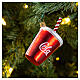 Cup of Coke, original Christmas tree decoration, blown glass s2