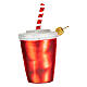 Copo de Coca Cola vidro soprado adorno para árvore de Natal s3