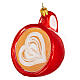 Coffee cup Christmas tree decoration in blown glass s3