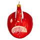 Coffee cup Christmas tree decoration in blown glass s6