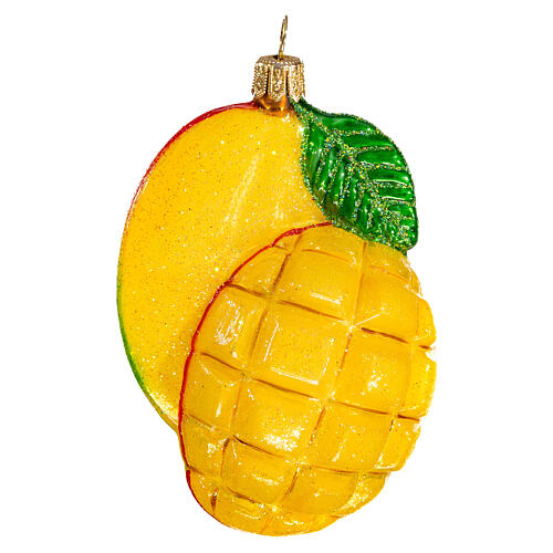 Mango Christmas ornament in blown glass 1