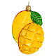 Mango Christmas ornament in blown glass s1