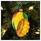 Mango Christmas ornament in blown glass s2