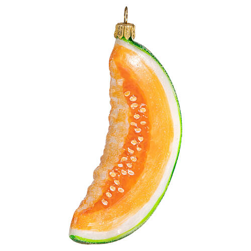Melon kawałek dekoracja na choinkę szkło dmuchane 3