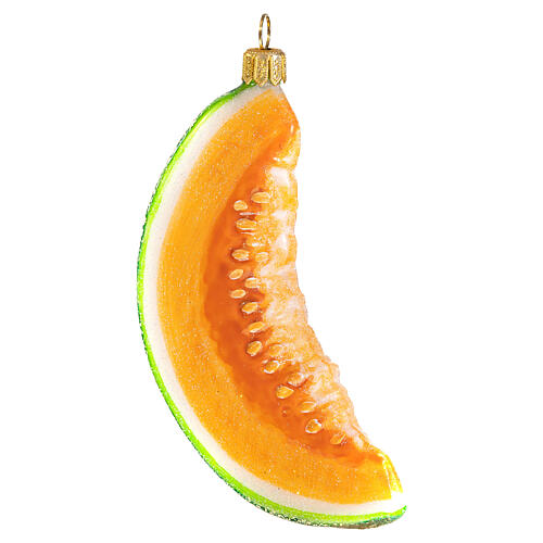 Melon kawałek dekoracja na choinkę szkło dmuchane 4