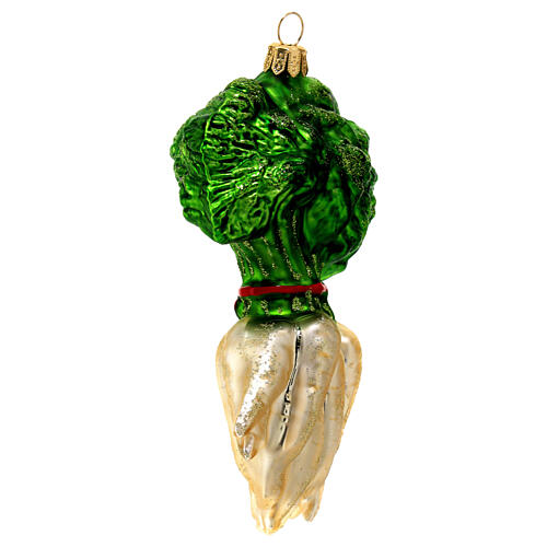 Turnips bunch Christmas tree decoration in blown glass 4