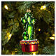 Cactus, Christmas tree decoration of blown glass s2
