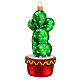 Cactus Christmas tree decoration blown glass s6