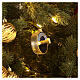 Tin of caviar, Christmas tree decoration in blown glass s2