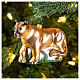 Puma, Christmas tree decoration of blown glass s2