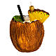 Coconut drink Christmas ornament in blown glass s3