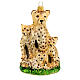 Cheetah with cubs blown glass Christmas tree decoration s1