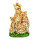 Cheetah with cubs blown glass Christmas tree decoration s7