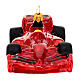 Grand Prix red car, blown glass Christmas ornaments s4