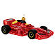 Red car Grand Prix blown glass Christmas tree decoration s5