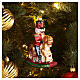 Casse-noisette sur cheval à bascule décoration en verre soufflé sapin de Noël s2